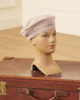 Knitted Beret - Pearl - model shot