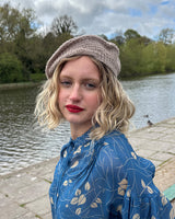 Knitted Beret - Pearl