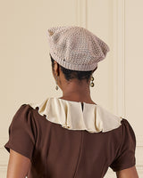 Knitted Beret - Pearl
