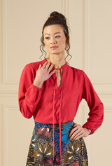 1970s Peasant Blouse - Fire