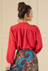 1970s Peasant Blouse - Fire