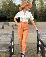 1950s Premium Peg Trousers - Amber