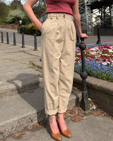1950s Premium Peg Trousers - Ecru