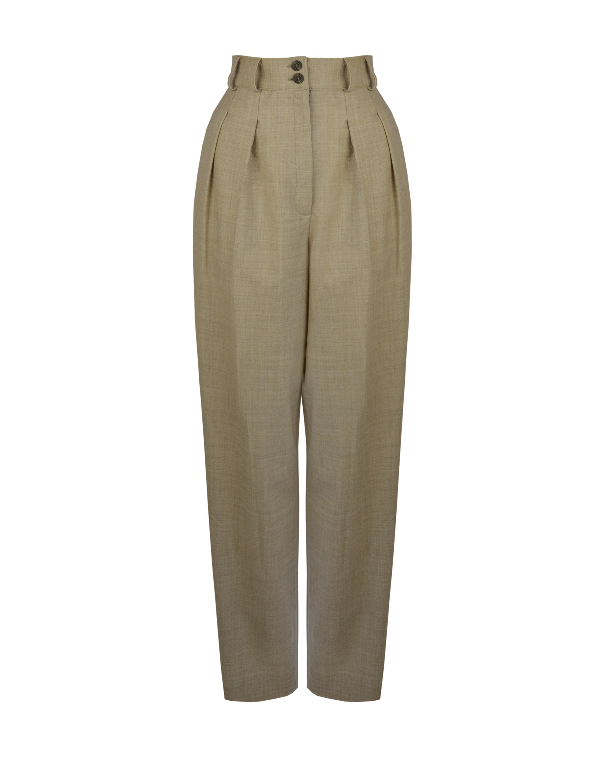1950s Premium Peg Trousers - Ecru