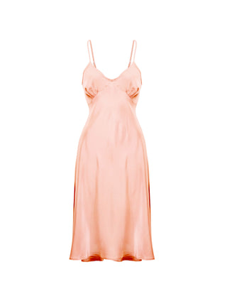 1930s Bias Petticoat Slip - Coral Pink