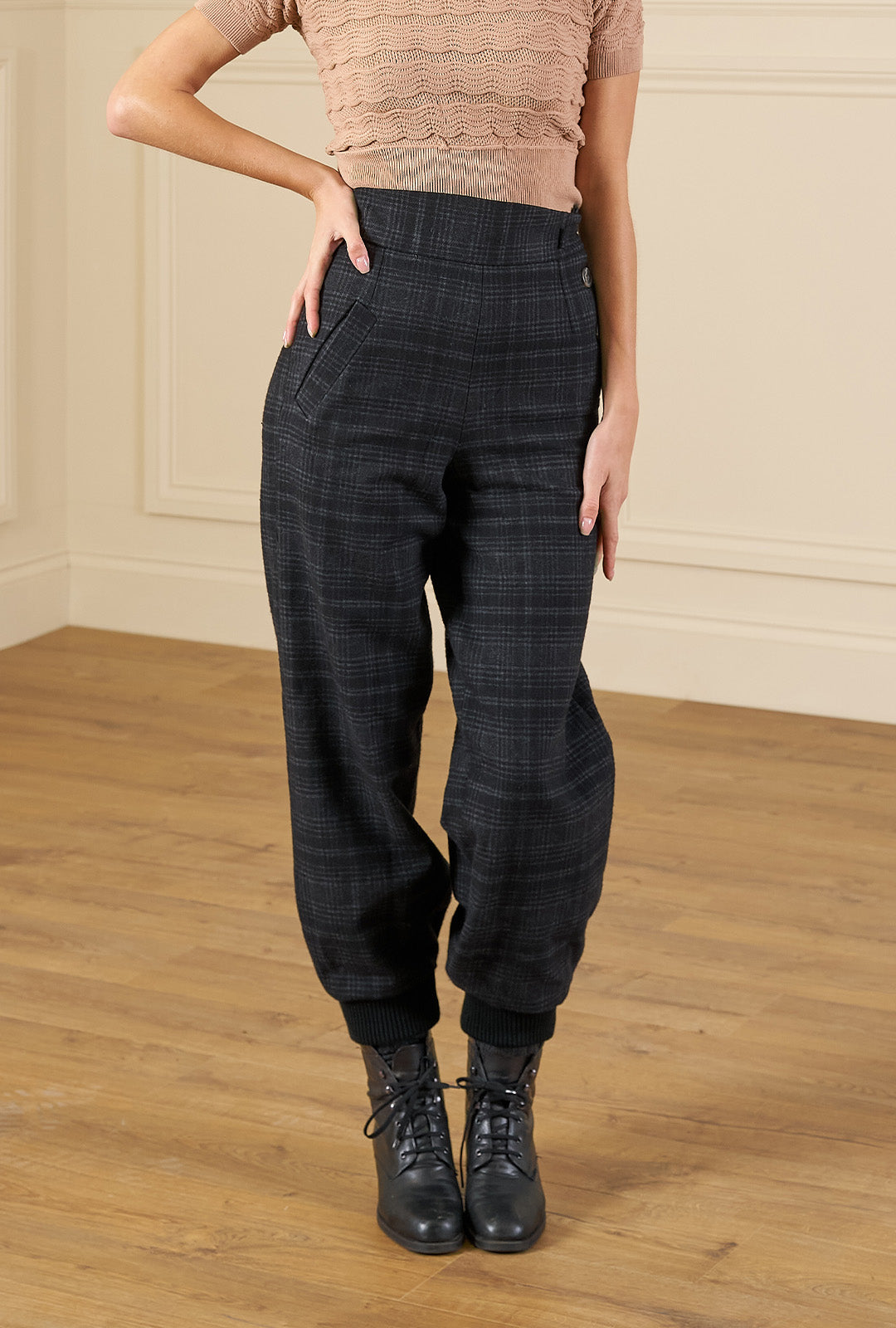 Vintage Ski Pants - Plaid Wool