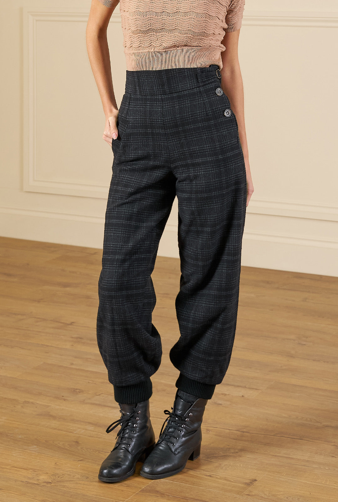 Vintage Ski Pants - Plaid Wool