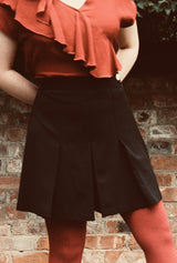 1930s Pleated Shorts - Black