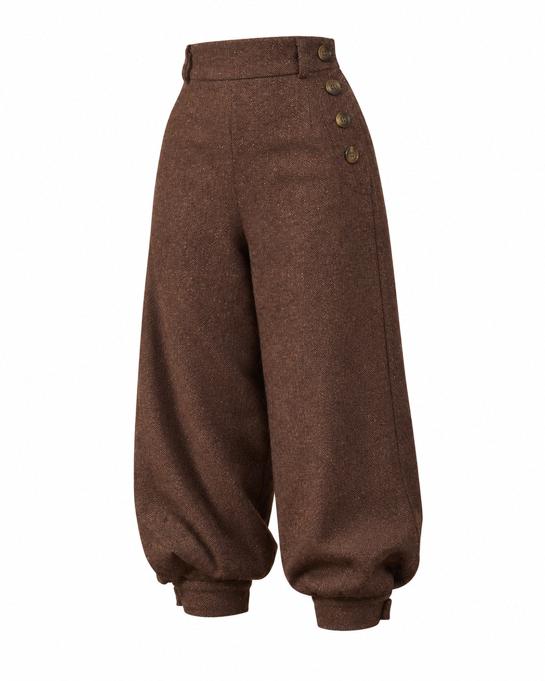 Ladies Plus Fours - Mahogany Herringbone
