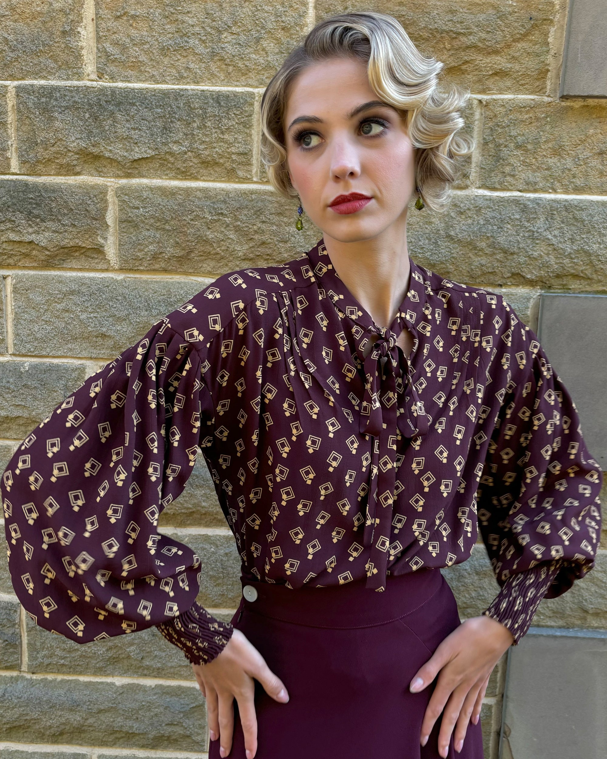 1930s Poet Blouse - Sample