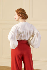 1930s Poet Blouse - Ivory