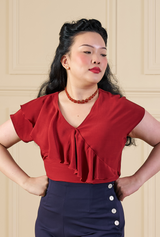 1930s Belle Blouse in Port