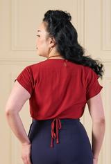 1930s Belle Blouse in Port