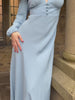 1930s / 70s Petra Bias Cut Midi Dress - Powder Blue