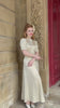 1940s 'Girl Friday' Midi Dress - Oyster Satin