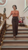 1940s Hepburn Pleated Trousers - Brown
