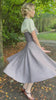 1950s Halter Swing Dress - Brown Herringbone