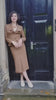 1930s Voyage Waterfall Jacket in Amber Wool