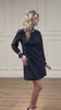 1960s Carnaby Mini Dress in Black and Rose Gold