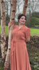 1940s Shirt-Waister Dress - Burnt Peach