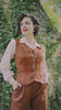 Margot Fitted Waistcoat in Maple Wool Blend