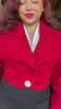 1950s Marilyn Crop Jacket in Red Wool