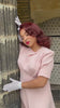 1940s 'Girl Friday' Midi Dress - Blush