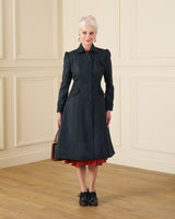 1930s/40s Princess Line Coat - Slate Wool