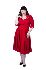 1950s Grace Dress - Red