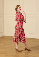 1930s Loretta Bias Dress - Rouge Tide