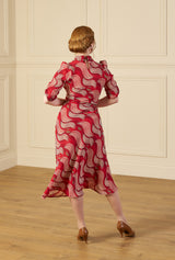 1930s Loretta Bias Dress - Rouge Tide