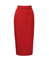 50s Perfect Pencil Skirt - Red