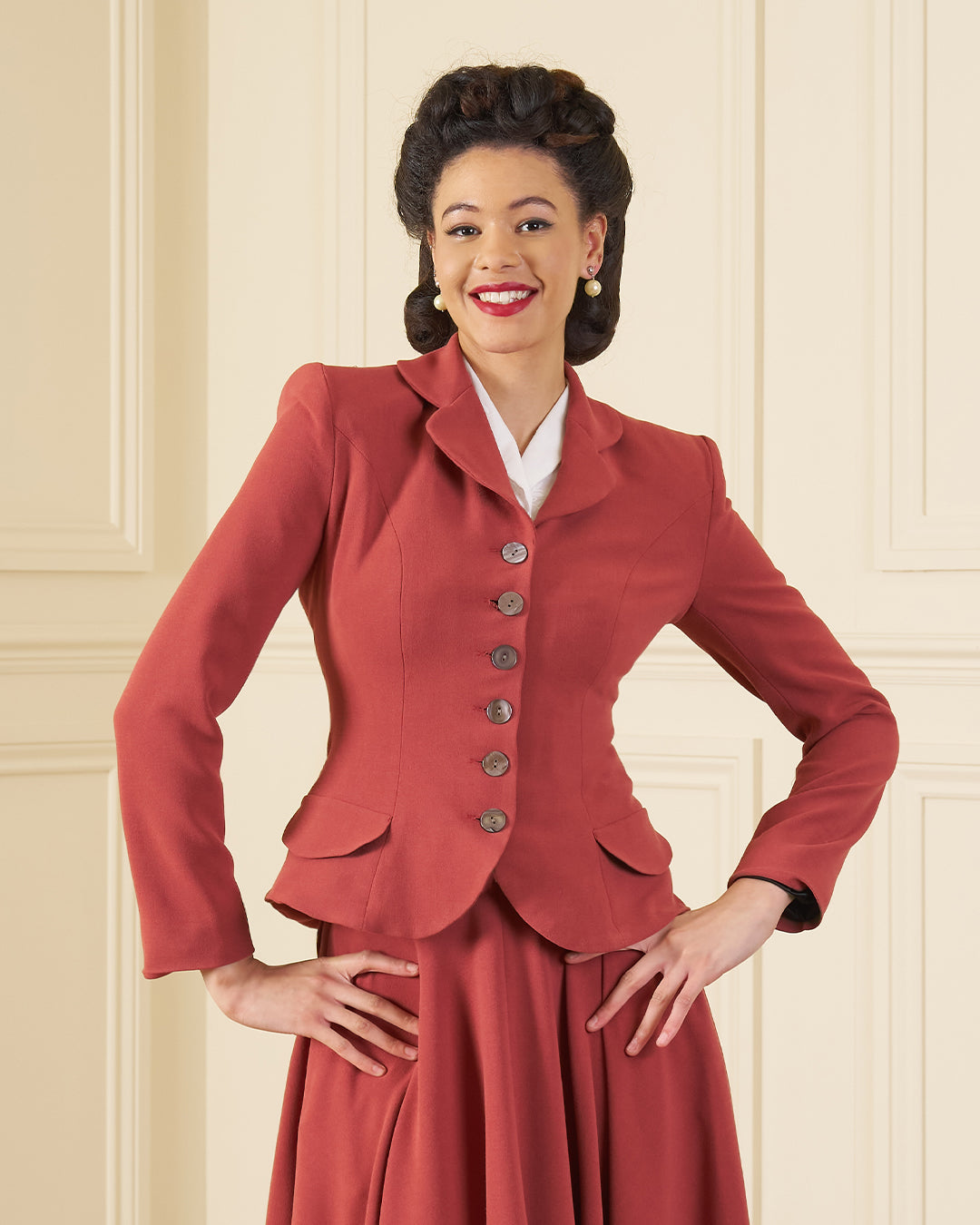 1950s Renee Jacket - Rosewood