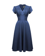 1950s Retro Swing Dress - Airforce