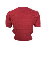 1940s Sweetheart Sweater in Chilli