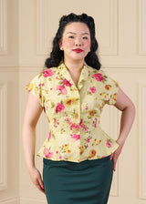 1950s Merle Blouse - Rose Garden
