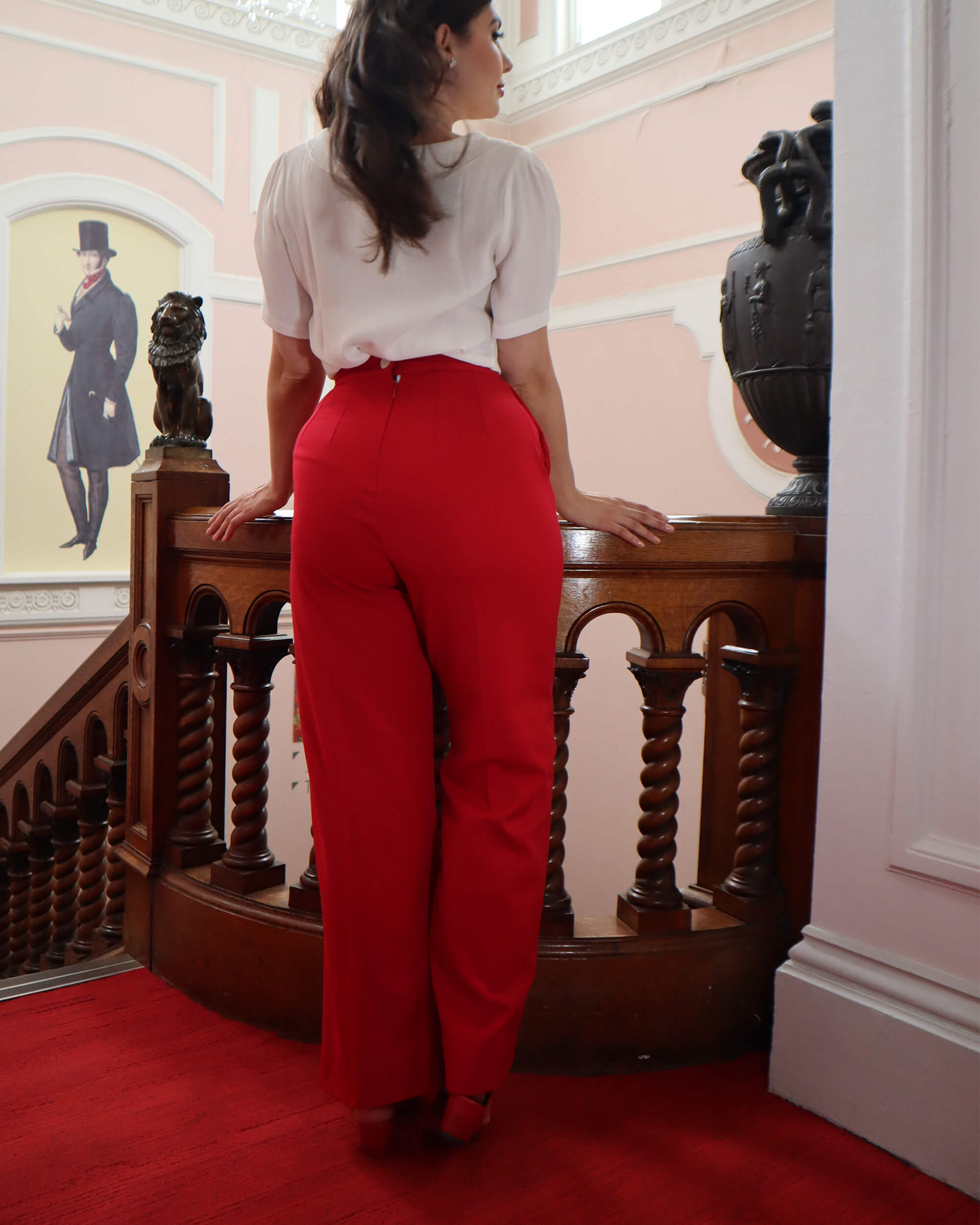 40s Rosie Pants - Red