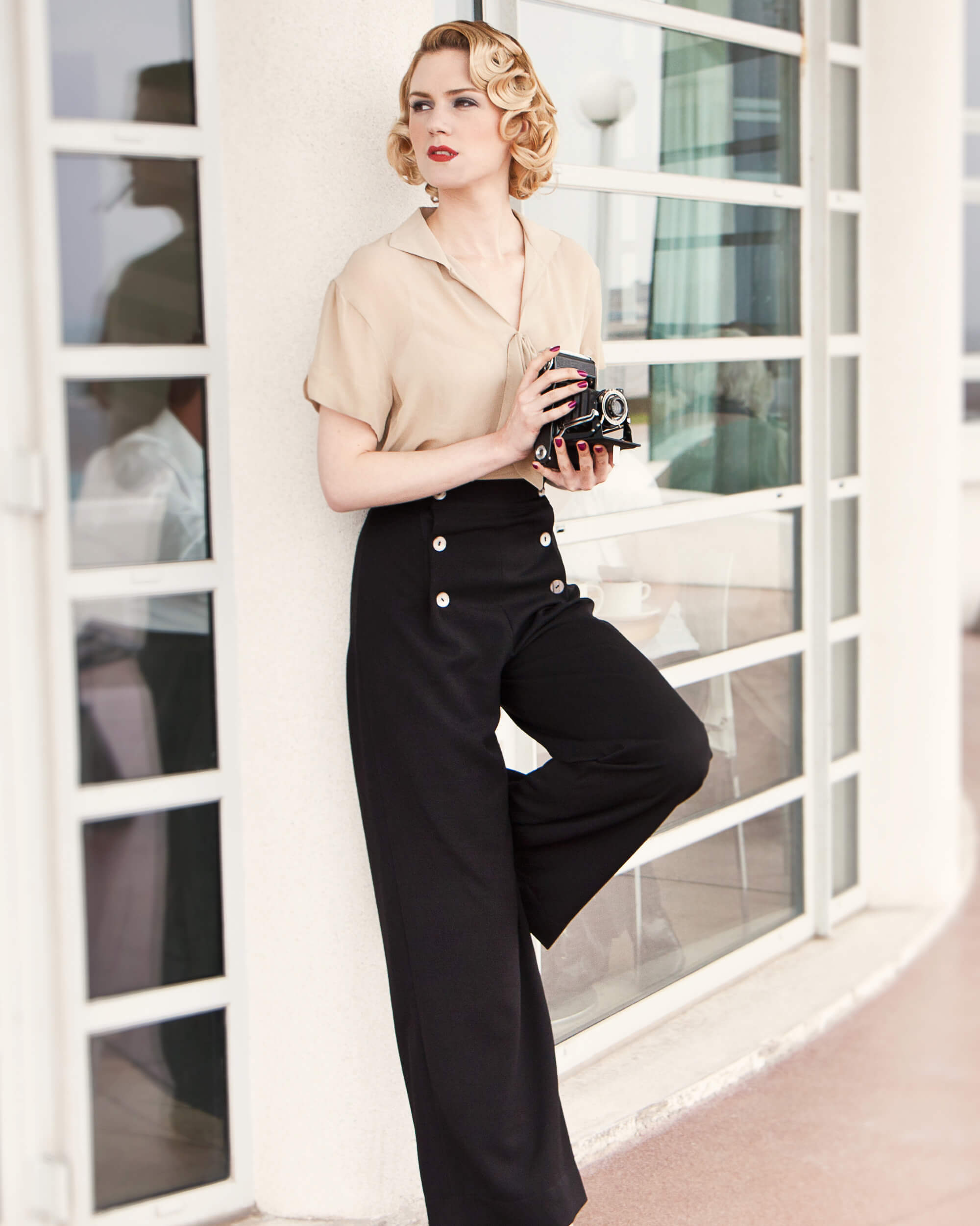 30s Sailor Pants - Black