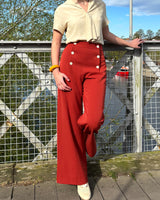1930s Sailor Pants - Rust