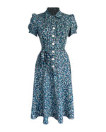1940s Shirt-Waister Dress in Marguerite
