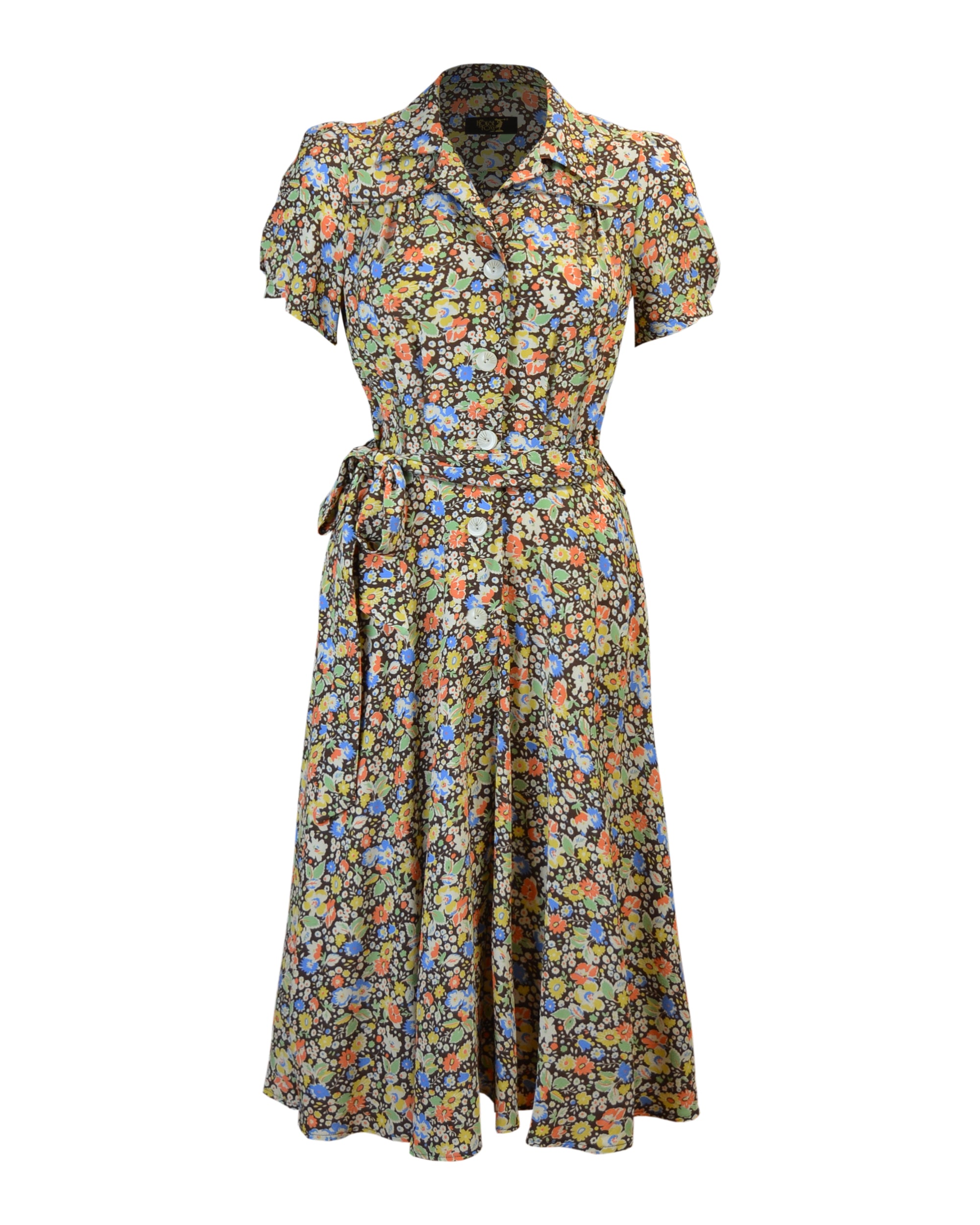 1940s Shirt-waister Dress - Autumn Posey