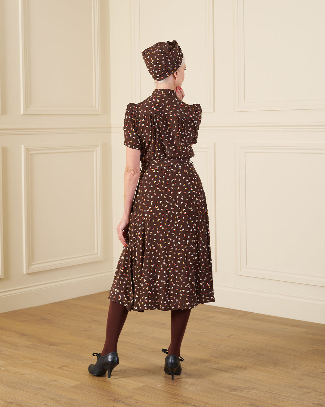 1940s Shirt-Waister Dress - Earth Pearl