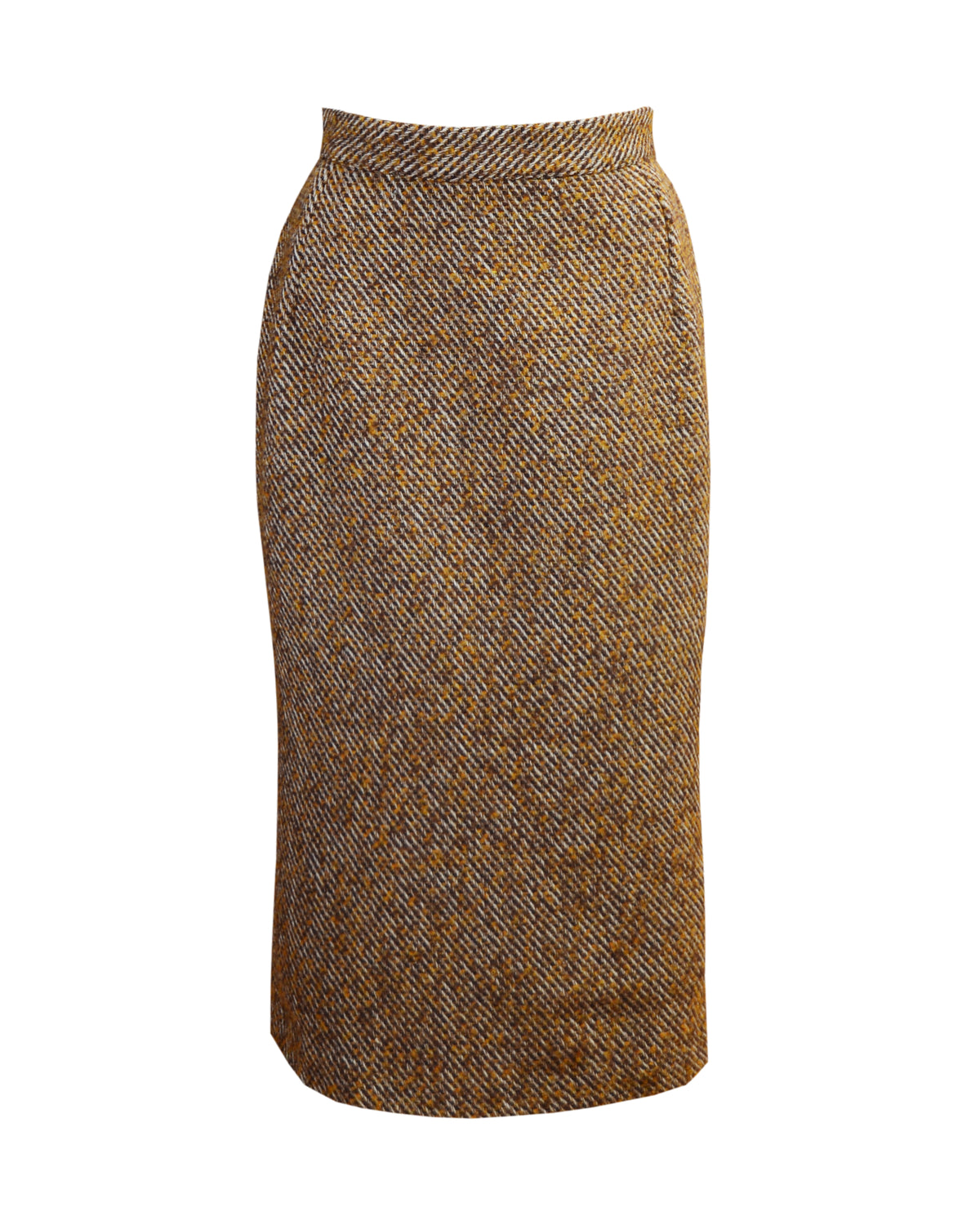 50s Pencil Skirt in Caramel Wool Blend – House of Foxy