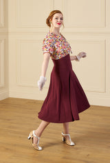 1940s Martha Tea Dress - Spring Parade