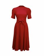 1940s Stanwyck Dress - Red