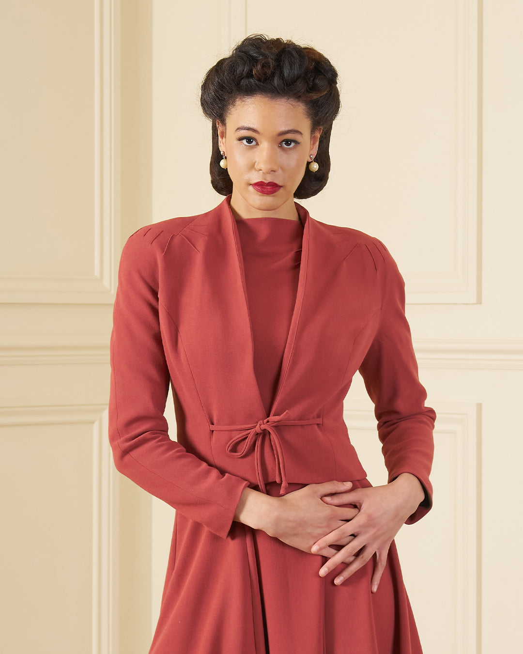 1940s Stanwyck Jacket - Rosewood