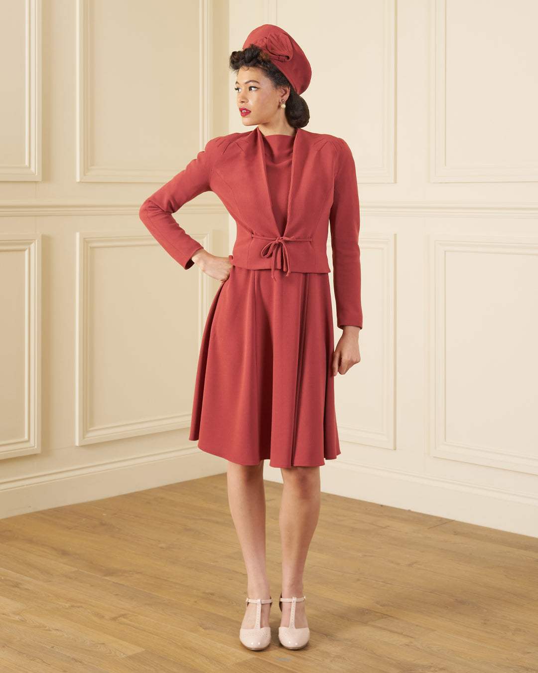1940s Stanwyck Jacket - Rosewood