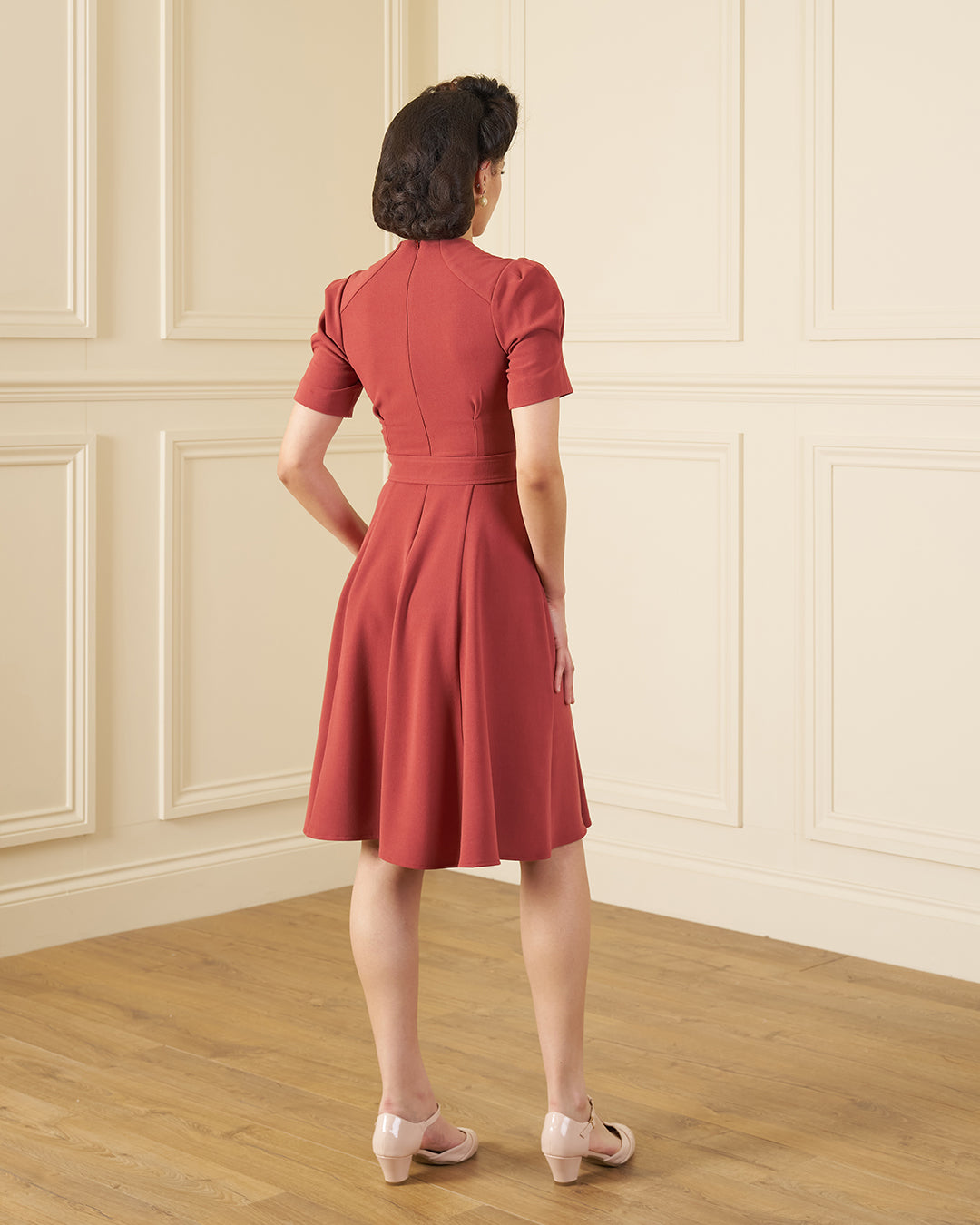 1940s Stanwyck Dress - Rosewood