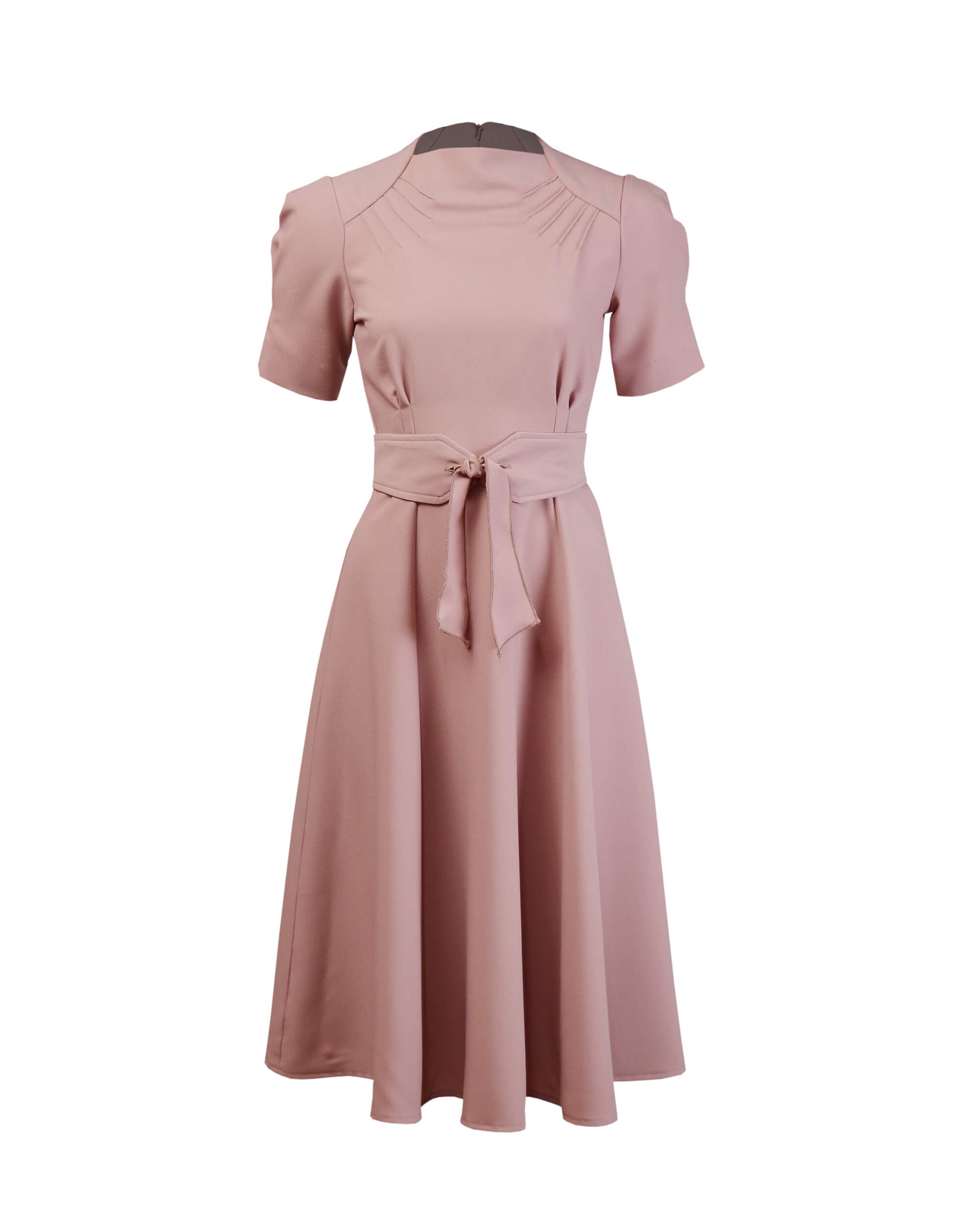 1940s Stanwyck Dress - Blush