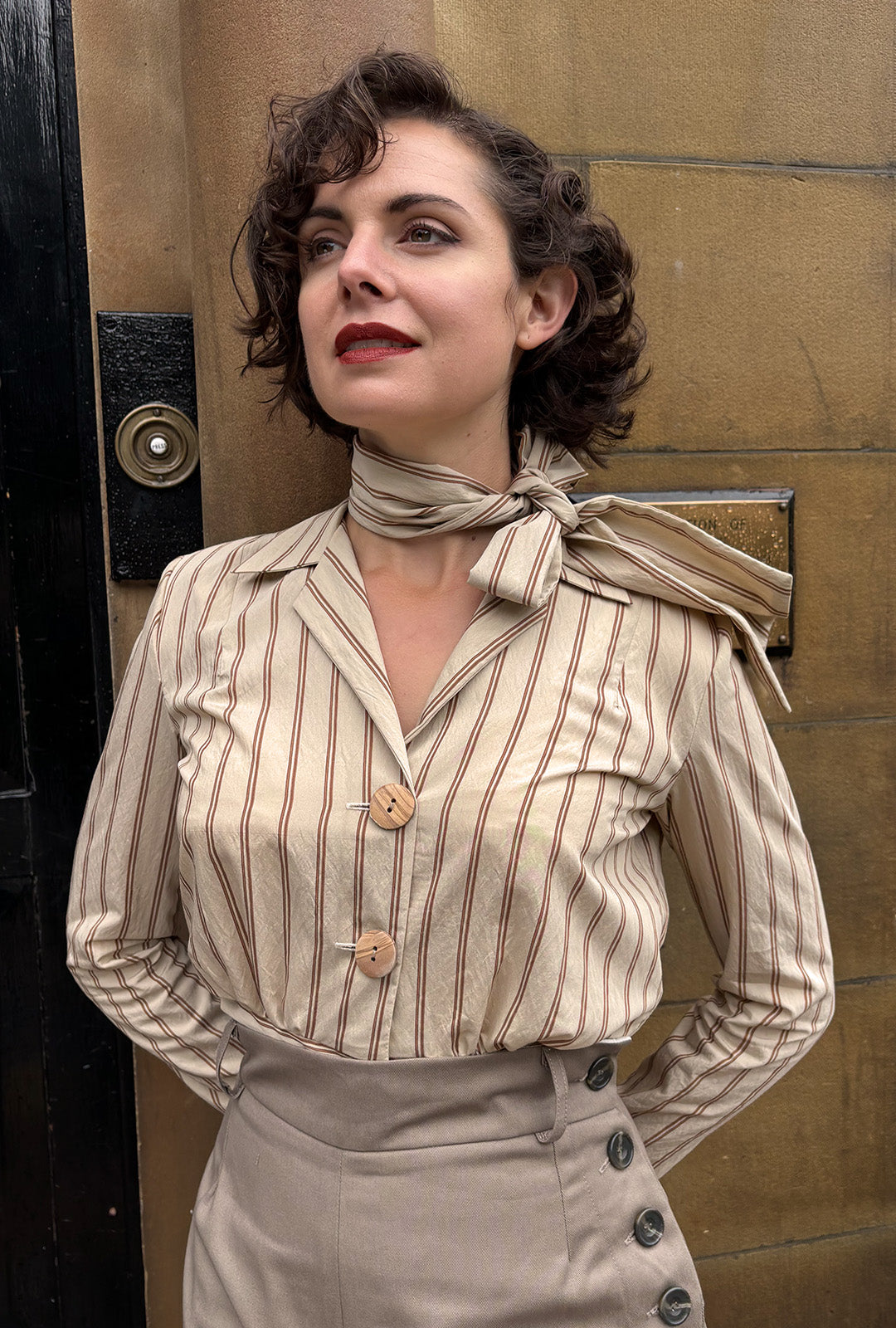 Stripe Head Scarf